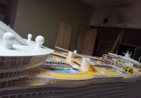 customized model of Harmony of the Seas (world largest cruiseship)
